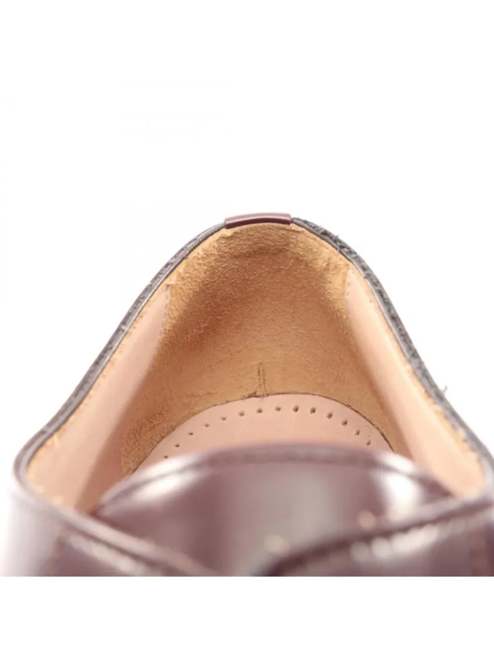 Loewe Dress Shoes Campo Derby Burgundy Leather